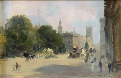No início da tarde, Whitehall, Londres
