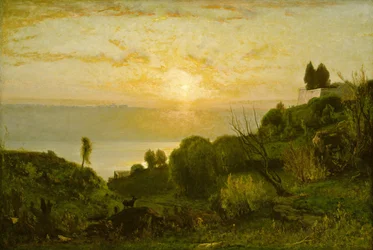 Lago Albano, pôr do sol