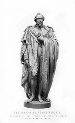 Benjamin Disraeli, 1º Conde de Beaconsfield, estadista inglês e figura literária, 1881.