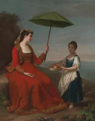Uma Dama de Neturrio, um porto marítimo nos Territórios do Papa