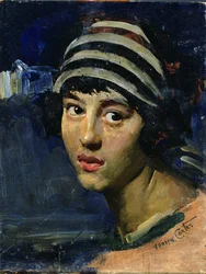 Retrato de uma jovem mulher