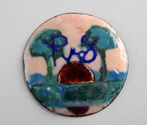 Placa circular de esmalte (esmalte)