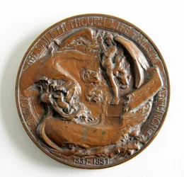 Medalha para comemorar o Jubileu de Ouro da Rainha Vitória