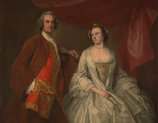 Um Homem e uma Mulher, Possivelmente da Família Desaparecida, de Little Park House, Wickham, Hampshire
