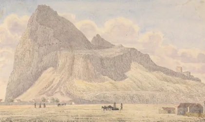 O Rochedo de Gibraltar, a partir da Sala da Guarda Norte