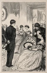 Coelebs em busca de um envelope Mulready, 1865.