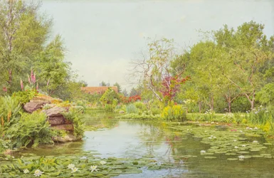 A lagoa dos lírios (aguarela)