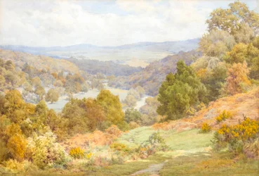O Wye abaixo da ponte de Kerne (aguarela)