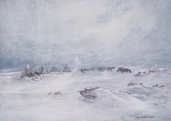 A Blizzard on the Barrier, ilustração de 