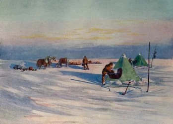 Uma noite tranquila na barreira, c1908, 1909