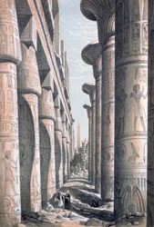 Grande templo, Karnac, Egito, século XIX