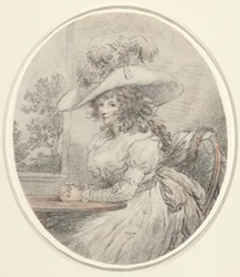 Anne Ward Morland, c.1786 (grafite)