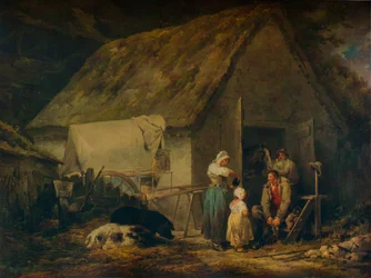 Manhã, pescadores se preparando para o mercado, 1791