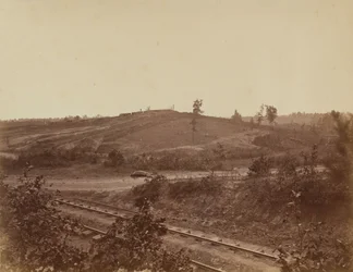 Campo de batalha em Atlanta, 1864 (foto)