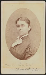 Carte-de-visit retrato de Carrie Lining, ca. 1875.