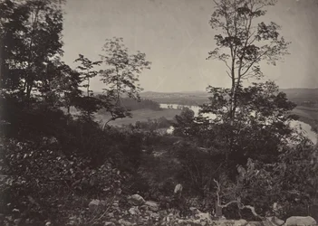 Vale Chattanooga de Lookout Mountain, década de 1860.