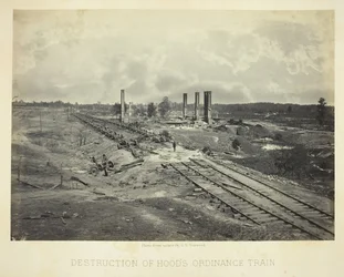 Destruição do Trem da Portaria de Hood, 1864.