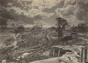 Rebel Works in Front of Atlanta, Georgia No. 1, década de 1860.