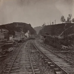 A passagem de Allatoona, vista para norte, Geórgia
