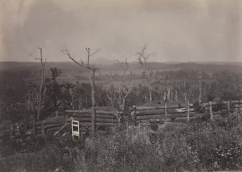 Vista da montanha Kenesaw, Geórgia, década de 1860.