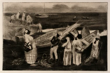 Barcos e nativos