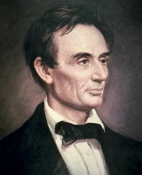 Abraham Lincoln (1809-60) (óleo sobre tela)