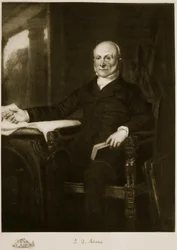 John Quincy Adams, 6º Presidente dos Estados Unidos da América, pub. 1901 (fotogravura) (ver também 102587)