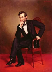 Retrato de Abraham Lincoln (óleo sobre tela)