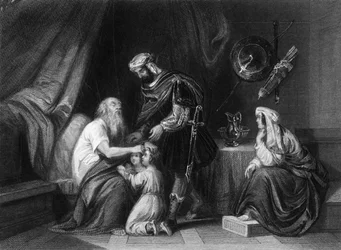 O anjo que me redimiu de todo o mal, abençoe os rapazes, c1840.