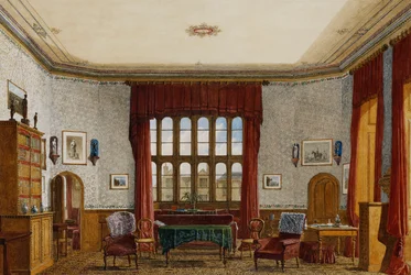 Interior de uma sala, Christ Church, Oxford,