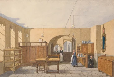 A cozinha de um Oxford College