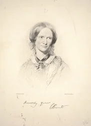 Charlotte Brontë, gravada por Walker & Boutall