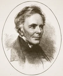 John Keble, ilustração de "A Igreja da Inglaterra: uma história para o povo" por HDM Spence-Jones, pub. c.1910 (foto sépia)