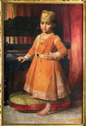 Retrato do príncipe Albert, filho mais velho do marajá Duleep Singh, 1870