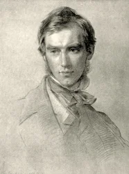 Retrato de Sir Joseph Dalton Hooker. 1855 (grafite sobre papel)