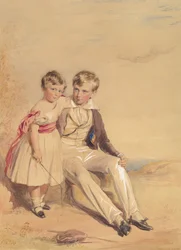 Retrato de duas crianças, 1837.