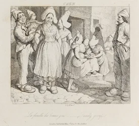Family Group, Caen, c.1821 (gravura)