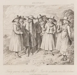 Family Quarrel, Gmunden, c.1821 (gravura)