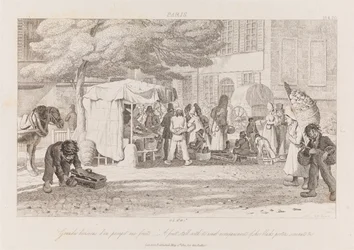 Fruit Stall, Paris, c.1821 (gravura)
