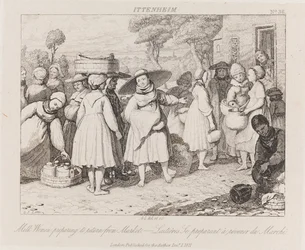 Milk Women, Ittenheim, c.1821 (gravura)