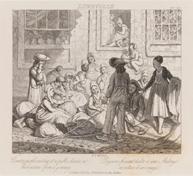 Peasants Resting, Luneville, c.1821 (gravura)