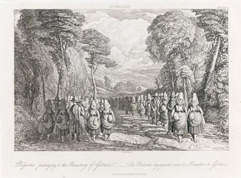 St. Polten - Pilgrims, c.1821 (gravura)