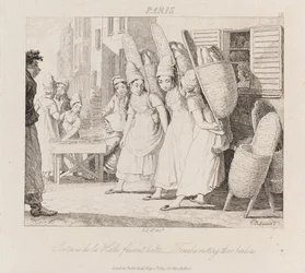Mulheres Descansando, Paris, c.1821 (gravura)