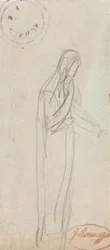 Uma figura feminina em pé