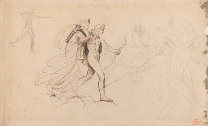 Apolo e Diana para "A Destruição dos Filhos de Niobe"
