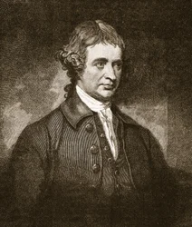 Edmund Burke, ilustração de &39;História Ilustrada de Cassell da Inglaterra&39; (foto sépia)