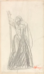 Estudo de figura para Lady Macbeth