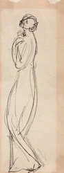 Figura feminina em pé