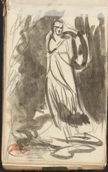 Figura feminina em pé