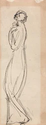 Figura feminina em pé